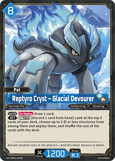 Reptyro Cryst – Glacial Devourer (EBP01-030SR) - SR
