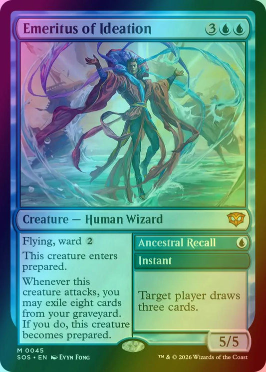 Emeritus of Ideation [Foil] (SOS-045) - [Secrets of Strixhaven]