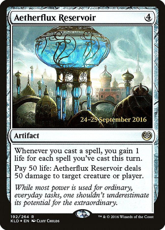 Aetherflux Reservoir [Kaladesh Prerelease Promos] (foil)