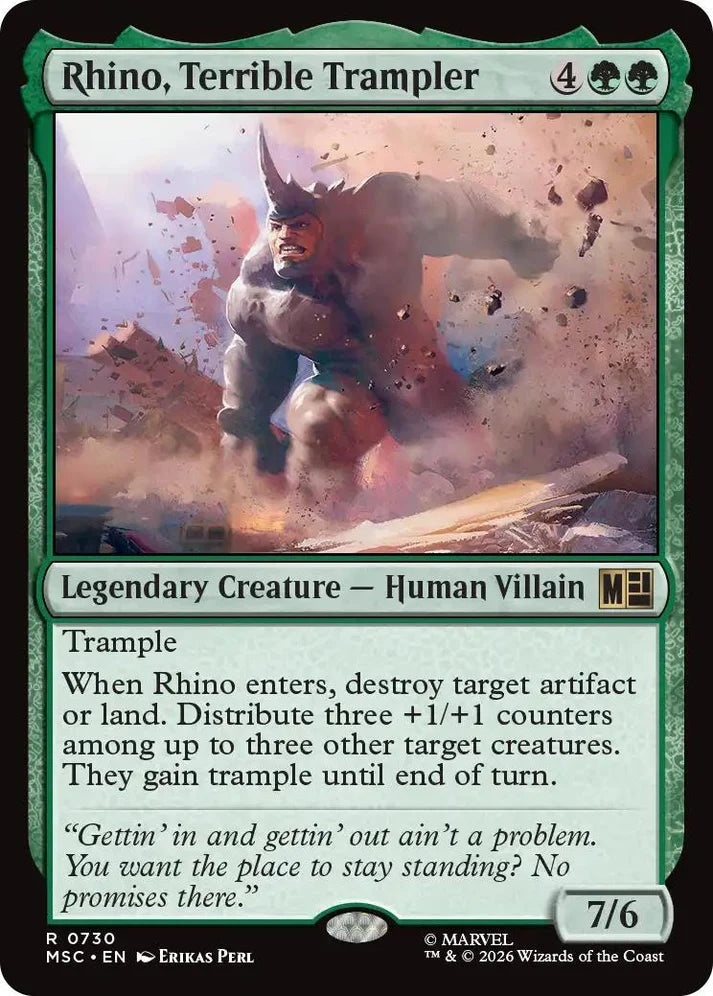 Rhino, Terrible Trampler (MSC-730) - [Commander: Marvel Super Heroes]