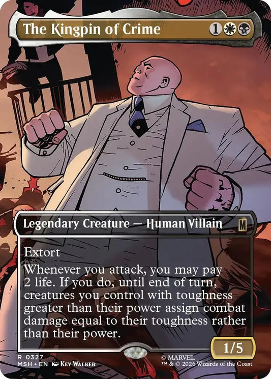 The Kingpin of Crime (Borderless) (0327) (MSH-327) - [Marvel Super Heroes]