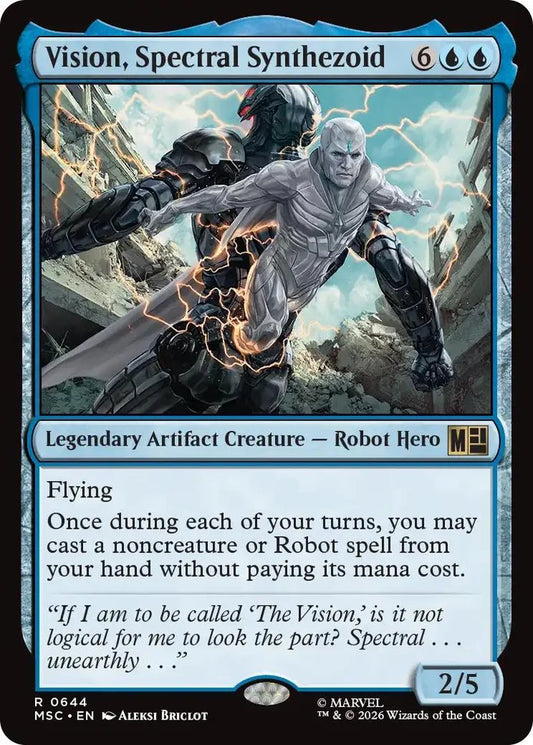 Vision, Spectral Synthezoid (MSC-644) - [Commander: Marvel Super Heroes]