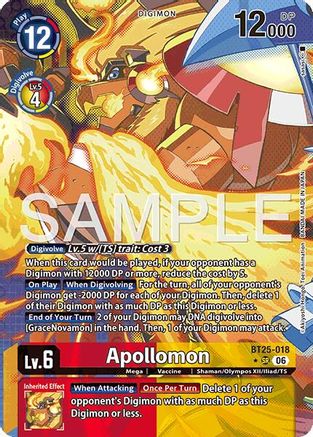 Apollomon (Alternate Art) (BT25-018) - [Dual Revolution]