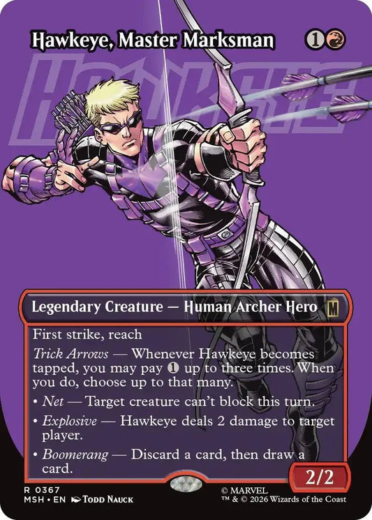 Hawkeye, Master Marksman (Borderless) (MSH-367) - [Marvel Super Heroes]