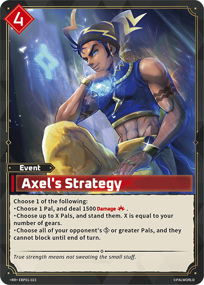 Axel's Strategy (EBP01-023) RR