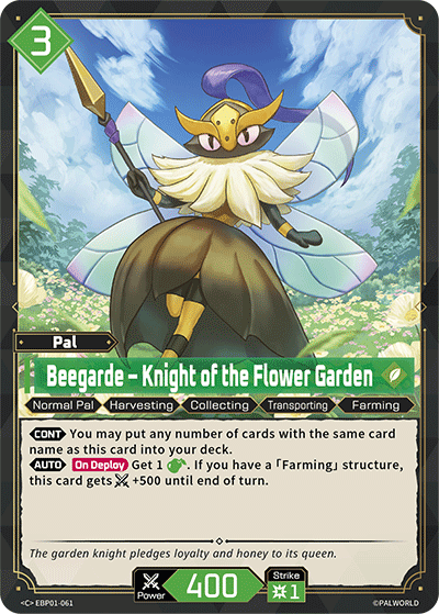 Beegarde – Knight of the Flower Garden (EBP01-061) - C