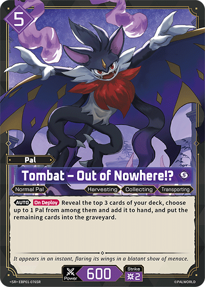 Tombat – Out of Nowhere!? (EBP01-076SR) - SR