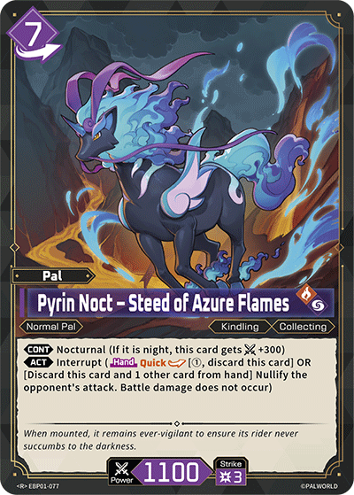 Pyrin Noct – Steed of Azure Flames (EBP01-077) - R