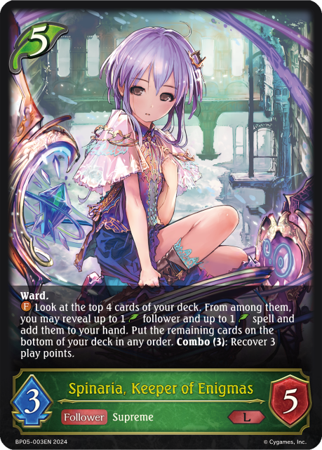Spinaria, Keeper of Enigmas (BP05-003EN) [Omens Eternal]