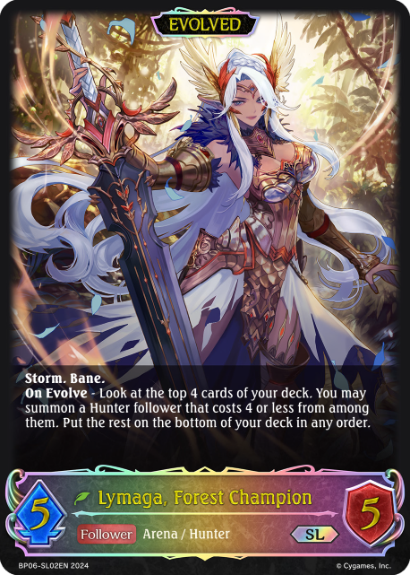 Lymaga, Forest Champion (Evolved) (SL) (BP06-SL02EN) [Paragons of the Colosseum]