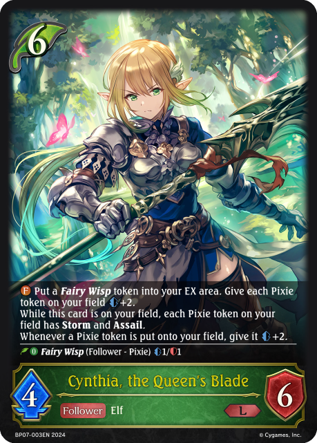 Cynthia, the Queen's Blade (BP07-003EN) [Verdant Steel]
