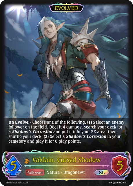 Valdain, Cursed Shadow (Evolved) (SL) [Verdant Steel]