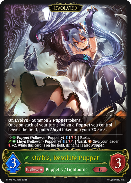 Orchis, Resolute Puppet//Orchis, Vengeful Puppet (BP08-003EN) [Alterchaotica]