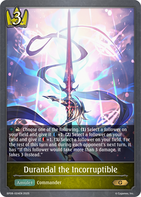 Durandal the Incorruptible (BP08-024EN) [Alterchaotica]