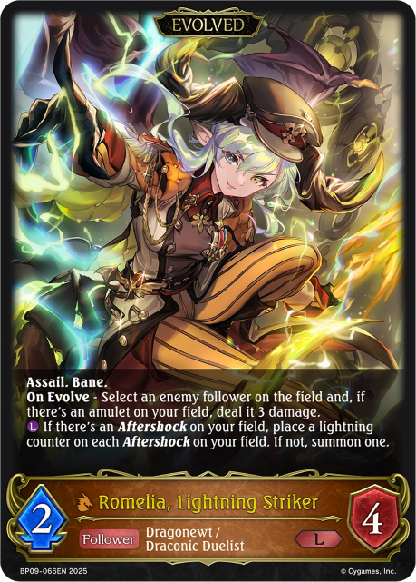 Romelia, Lightning Striker (Evolved) (bp09 066) [Duet of Dawn and Dusk]
