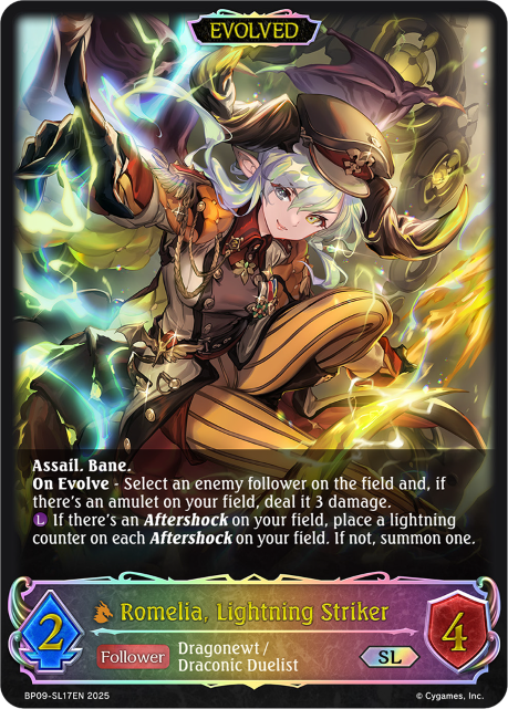 Romelia, Lightning Striker (Evolved) (SL) (BP09-SL17) [Duet of Dawn and Dusk]