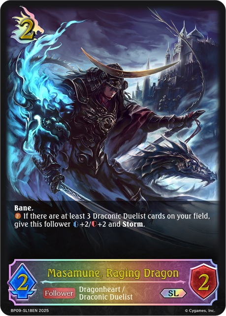 Masamune, Raging Dragon (SL) (BP09-SL18EN) [Duet of Dawn and Dusk]