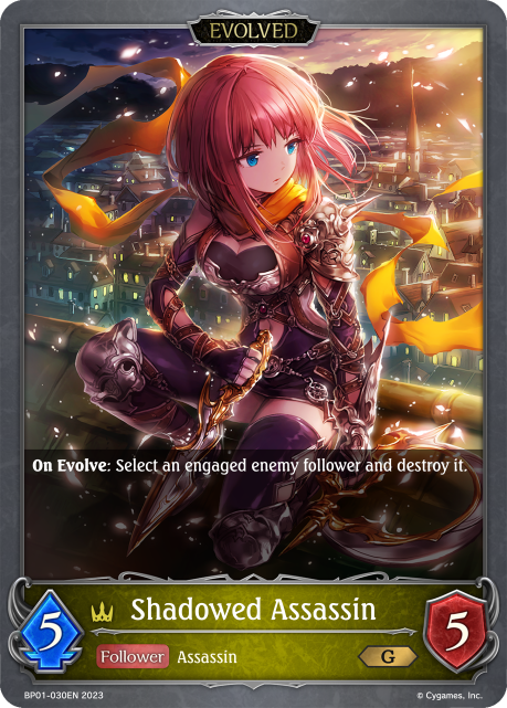 Shadowed Assassin (Evolved) (BP01-030EN) [Advent of Genesis]