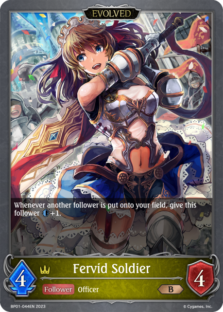 Fervid Soldier (Evolved) (BP01-044EN) [Advent of Genesis]