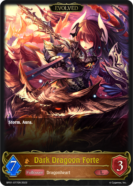 Dark Dragoon Forte (Evolved) (BP01-077EN) [Advent of Genesis]