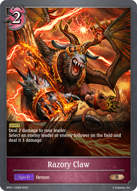 Razory Claw (BP01-125EN) [Advent of Genesis]
