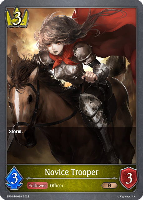 Novice Trooper (Foil) (BP01-P10EN) [Advent of Genesis]