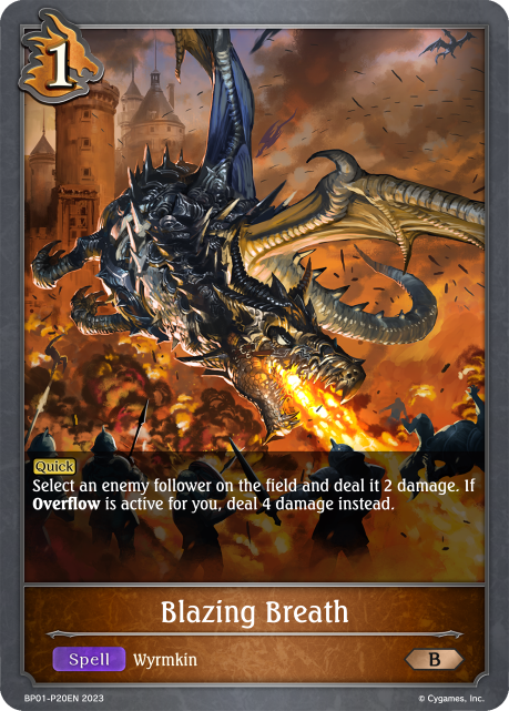 Blazing Breath (Foil) (BP01-P20EN) [Advent of Genesis]