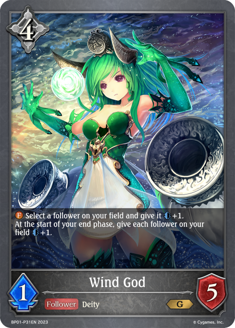 Wind God (Foil) (BP01-P31EN) [Advent of Genesis]