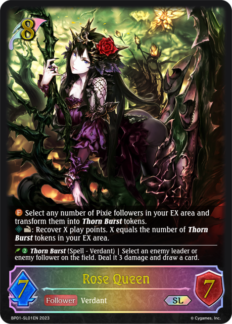 Rose Queen (SL) (BP01-SL01EN) [Advent of Genesis]
