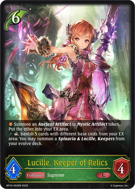 Lucille, Keeper of Relics (BP10-003EN) [Gods of the Arcana]