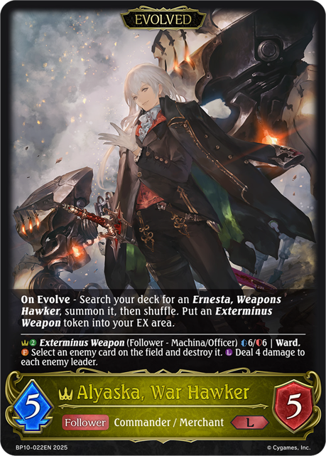 Alyaska, War Hawker (Evolved) (BP10-022EN) [Gods of the Arcana]