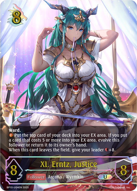 XI. Erntz, Justice (U) (BP10-U04EN) [Gods of the Arcana]