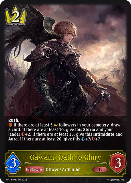 Gawain, Oath to Glory (BP18-023EN) [Neometropolis]