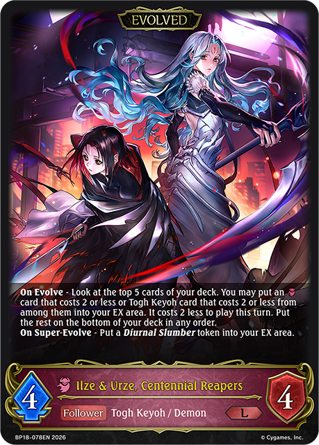 Ilze & Urze, Centennial Reapers (Evolved) (BP18-078EN) [Neometropolis]
