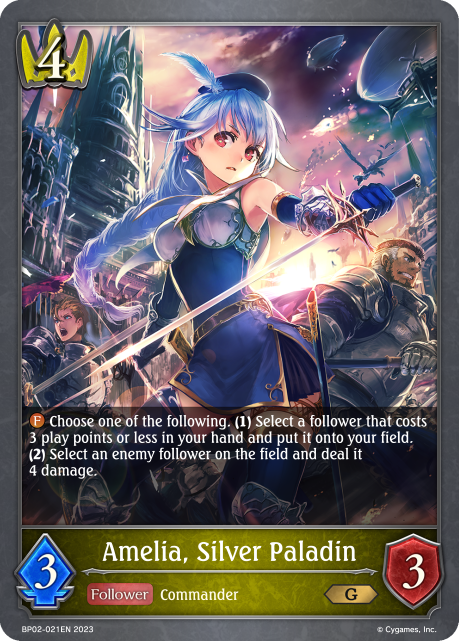 Amelia, Silver Paladin (BP02-021EN) [Reign of Bahamut]