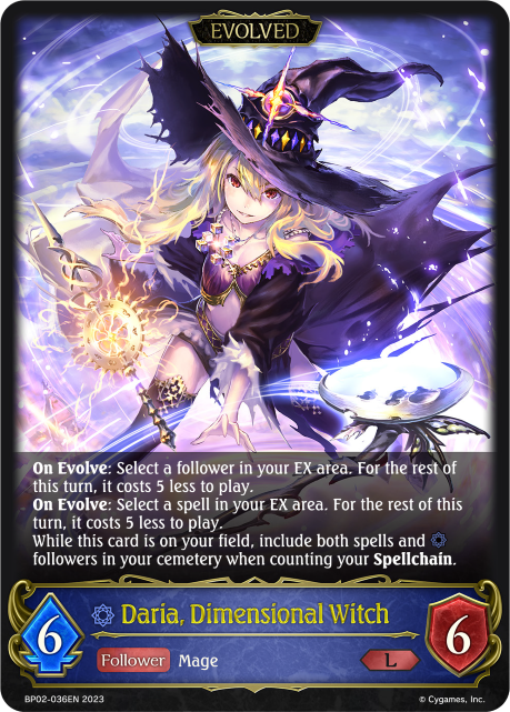 Daria, Dimensional Witch (Evolved) (BP02-036EN) [Reign of Bahamut]