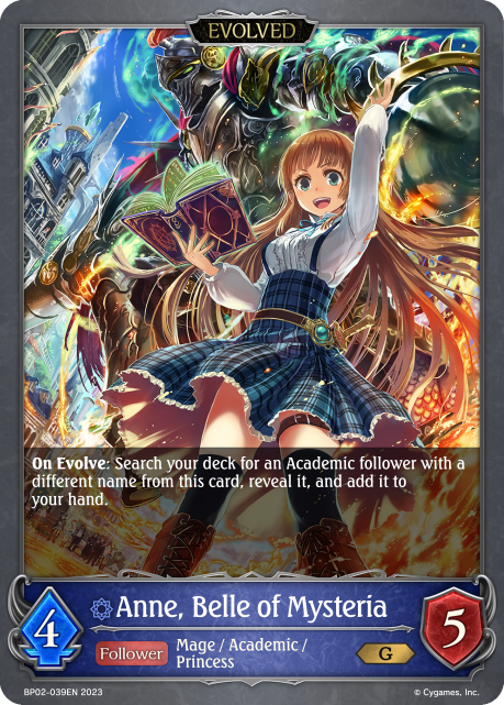 Anne, Belle of Mysteria (Evolved) (BP02-039EN) [Reign of Bahamut]