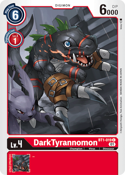 DarkTyrannomon - [BT1-019] (Alternative Art) [Starter Deck: Gallantmon]