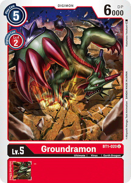 Groundramon - [BT1-020] [Release Special Booster]