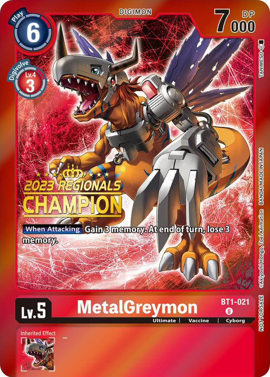 MetalGreymon - [BT1-021] [2023 Regionals Champion]