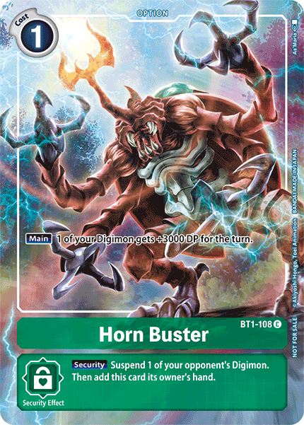 Horn Buster [BT1-108] (Tamer's Evolution Box)