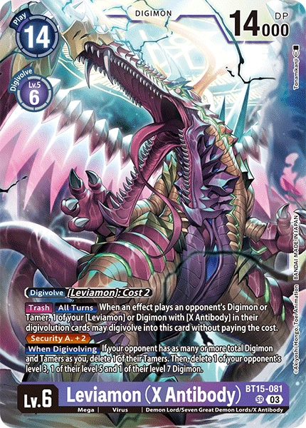 Leviamon (X Antibody) [BT15-081] [Exceed Apocalypse]