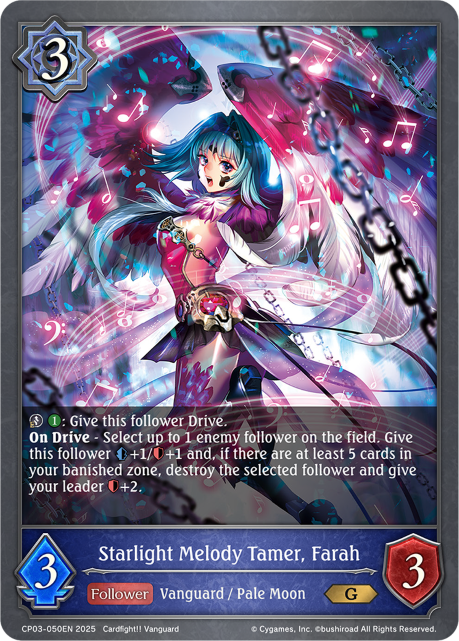 Starlight Melody Tamer, Farah (CP03-050EN) [Cardfight!! Vanguard]