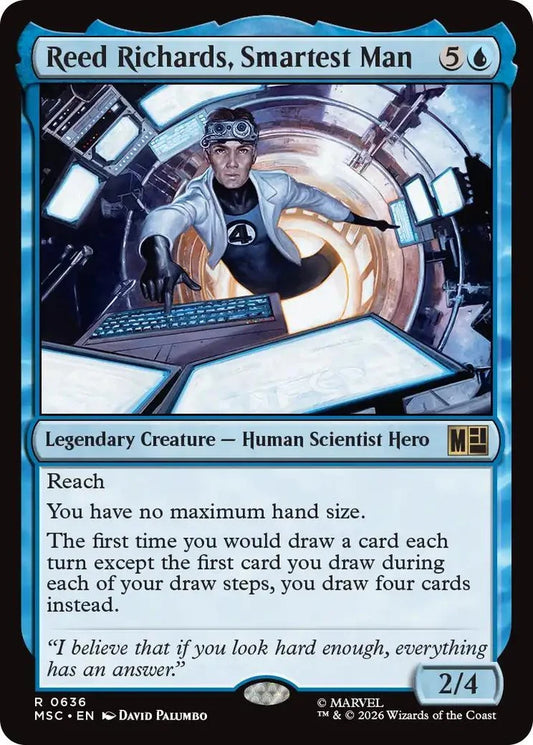 Reed Richards, Smartest Man (MSC-636) - [Commander: Marvel Super Heroes]