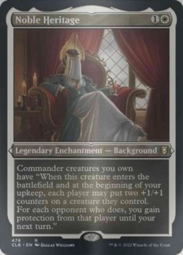 Noble Heritage (Etched Foil) [Commander Legends: Battle for Baldur's Gate]