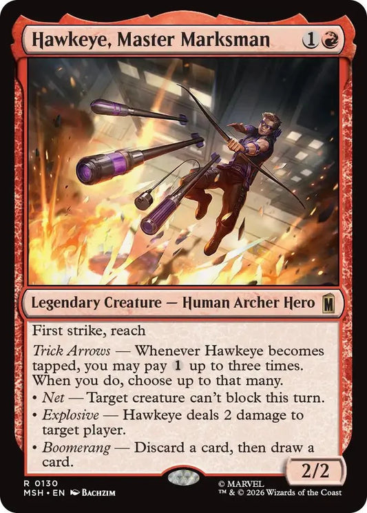 Hawkeye, Master Marksman (MSH-130) - [Marvel Super Heroes]