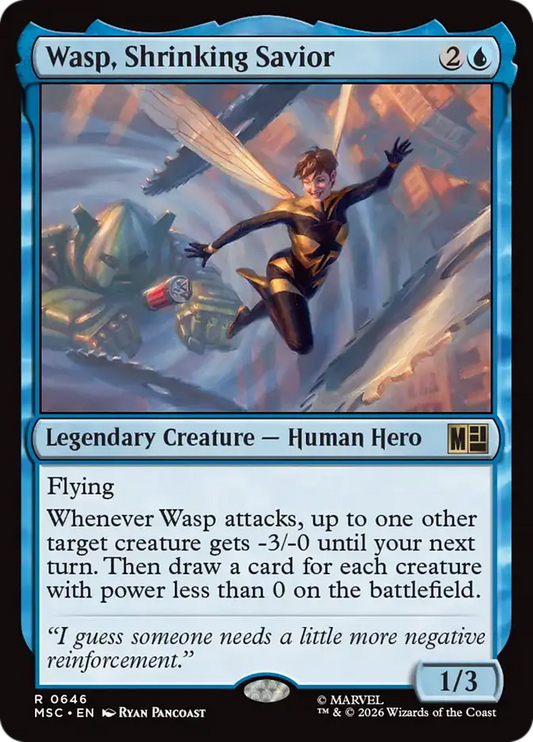 Wasp, Shrinking Savior (MSC-646) - [Commander: Marvel Super Heroes]