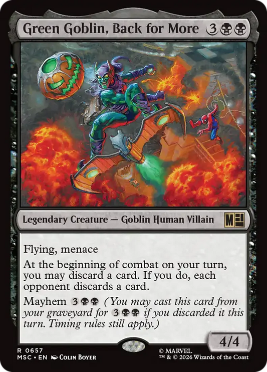 Green Goblin, Back for More (MSC-657) - [Commander: Marvel Super Heroes]