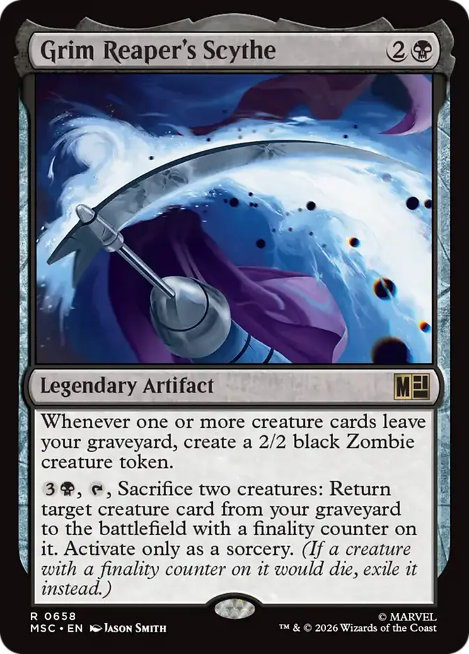 Grim Reaper's Scythe (MSC-658) - [Commander: Marvel Super Heroes]