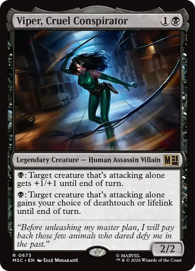 Viper, Cruel Conspirator (MSC-673) - [Commander: Marvel Super Heroes]